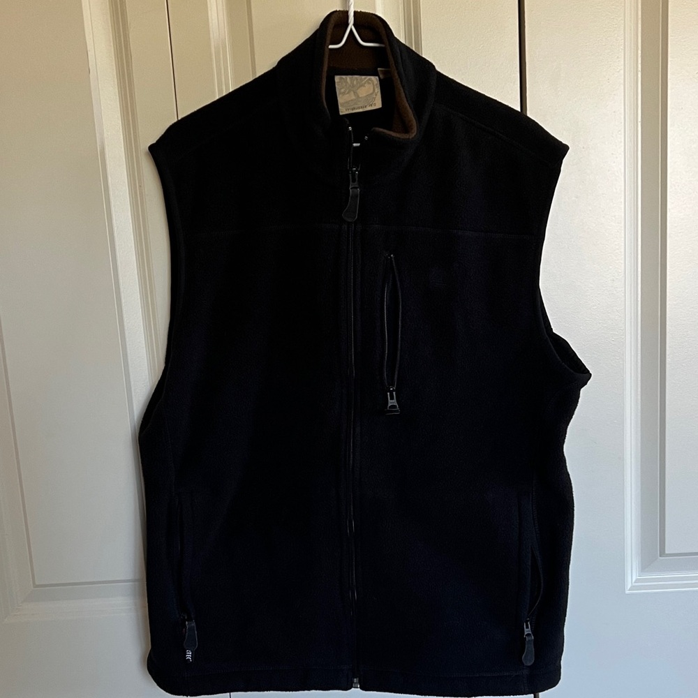Timberland Men's Black Zip-Up Vest